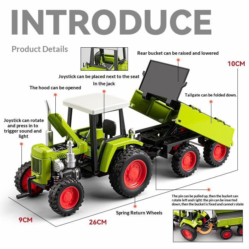 Agriculture Farming In Goa - Alloy Agricultural Farm Tractor Model With
