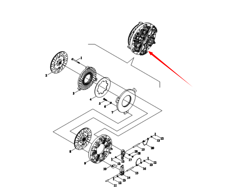 TB550.211 Clutch Assembly for  - огляд і ціна Farming Is Part Of Agriculture