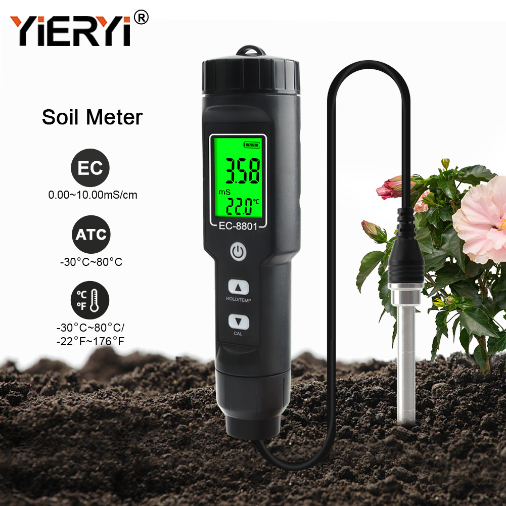 Yieryi EC/TEMP Soil Tester 0.0 - огляд і ціна Agriculture Farming Hand Tools