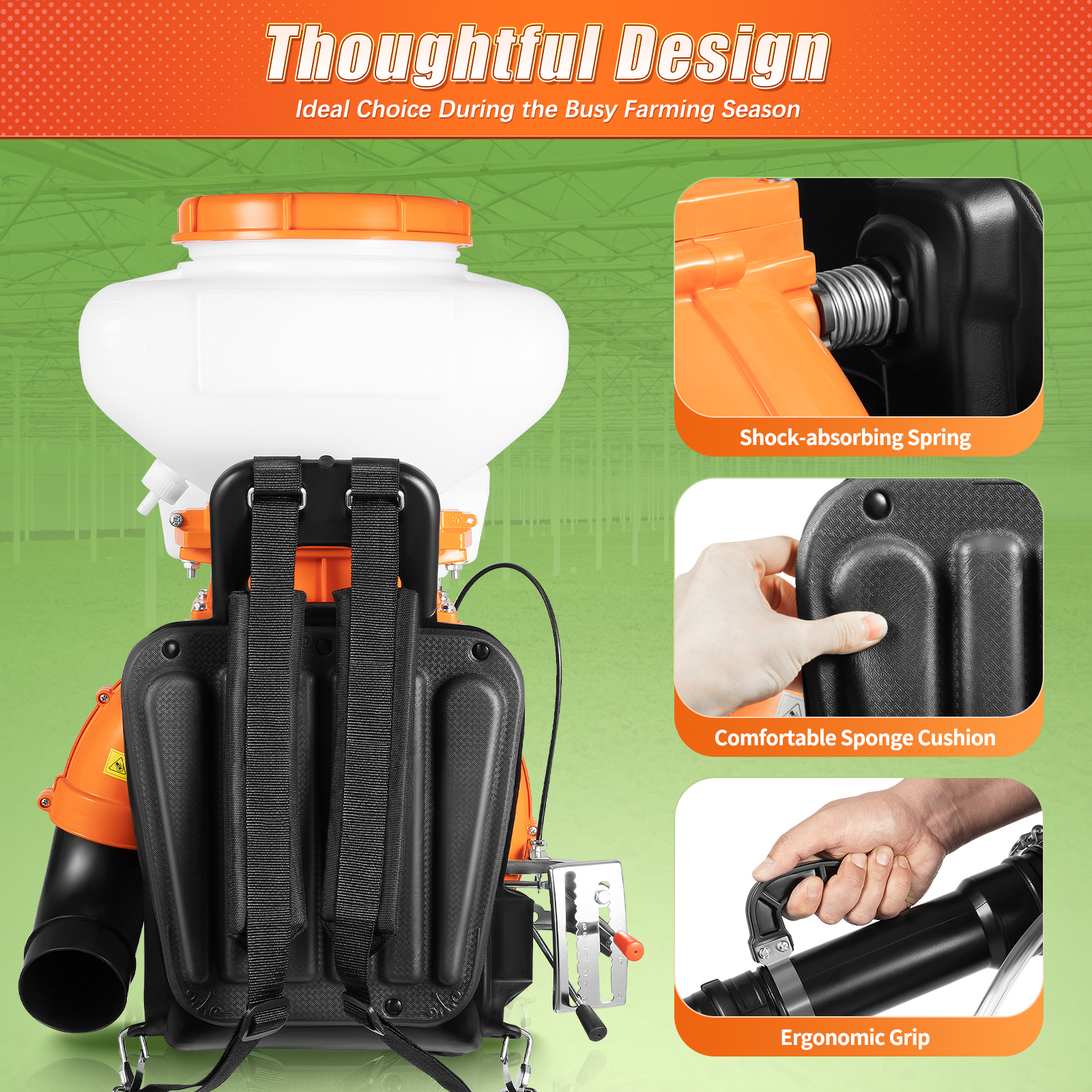 Gas Powered Backpack Sprayer 4 - огляд і ціна Crop Sprayer Backpack